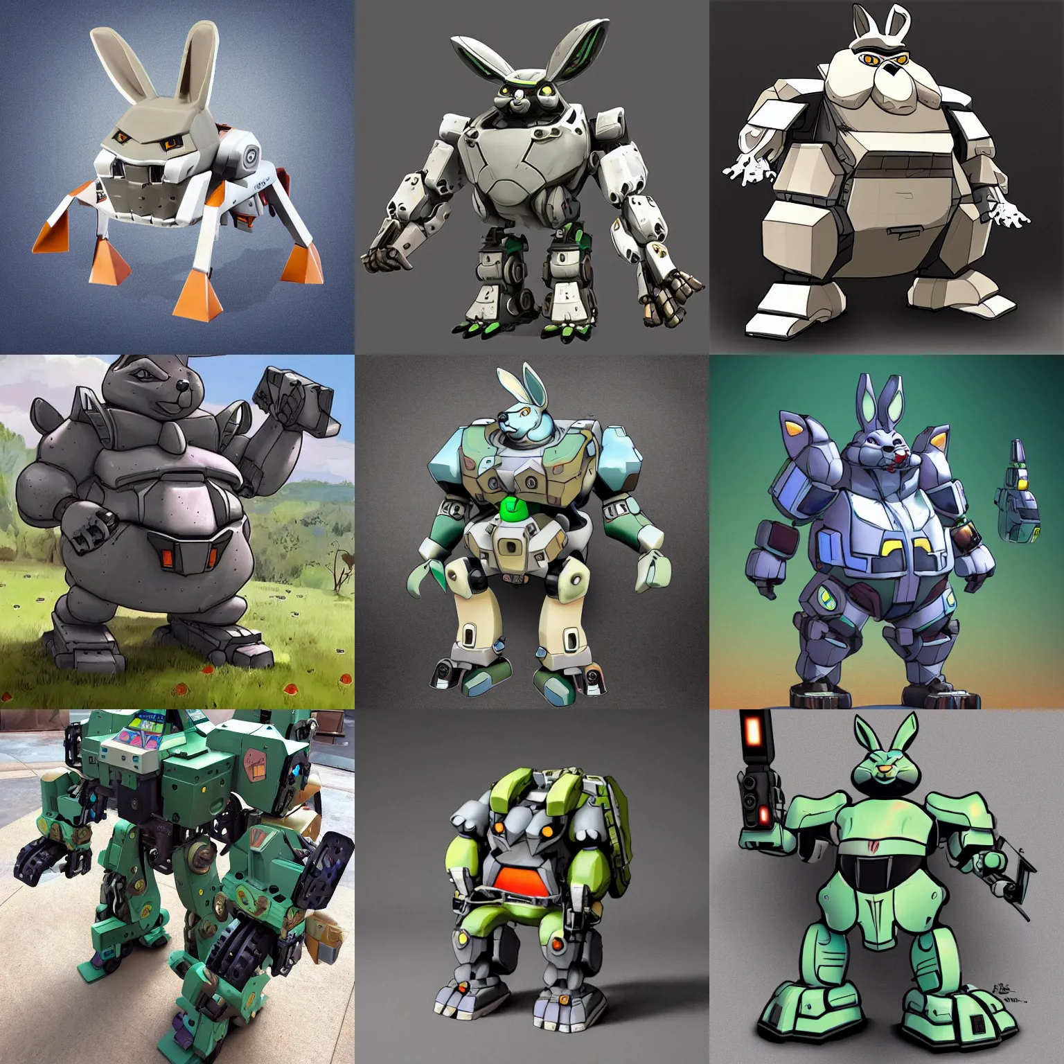 Prompt: chungus mech