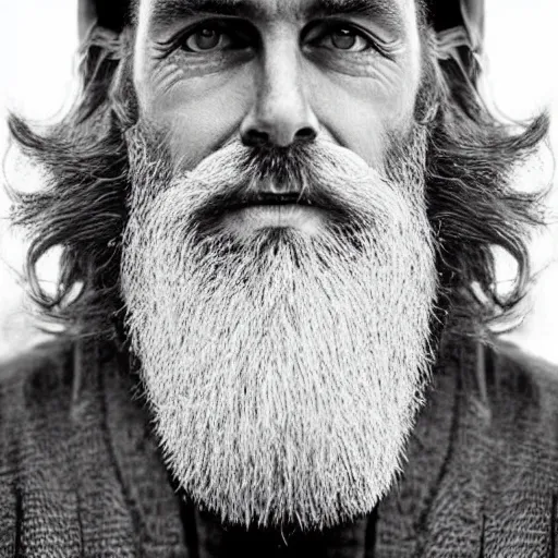 Image similar to man with the longest beard in the universe