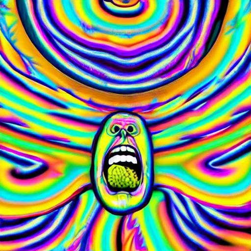 A tongue sticking out, psychedelic art, trending on | Stable Diffusion ...