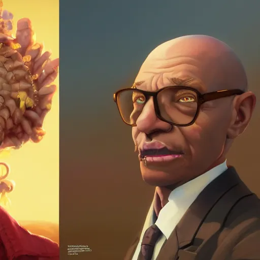 Image similar to highly detailed portrait reverend joy from the simpsons, in gta v, stephen bliss, unreal engine, fantasy art by greg rutkowski, loish, rhads, ferdinand knab, makoto shinkai and lois van baarle, ilya kuvshinov, rossdraws, tom bagshaw, global illumination, radiant light, detailed and intricate environment