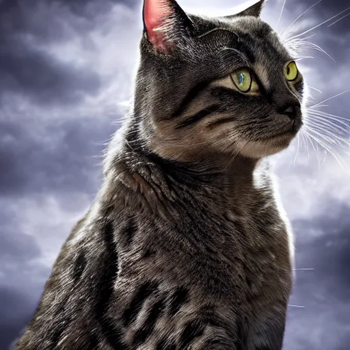 Image similar to an amazing award winning photo of a cat as knight templar, very detailed and sharp, 4k hdr, cinematic