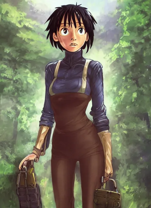 Image similar to a portrait of a character in a scenic environment by battle angel alita