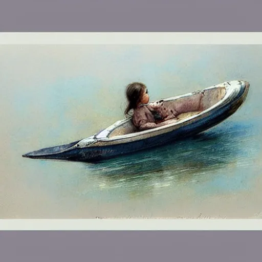 Image similar to ( ( ( ( ( banana boat. muted colors. ) ) ) ) ) by jean - baptiste monge!!!!!!!!!!!!!!!!!!!!!!!!!!!