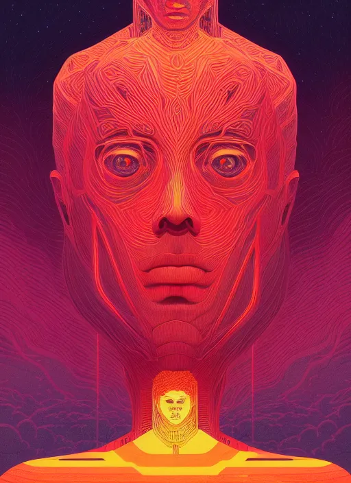 Prompt: symmetry!! stunning portrait of chris helmsworth, by victo ngai, kilian eng vibrant colors, dynamic lighting, digital art, winning award masterpiece, fantastically beautiful, illustration, aestheticly inspired by beksinski and dan mumford, upscale with simon stalenhag work, artstation, 8 k