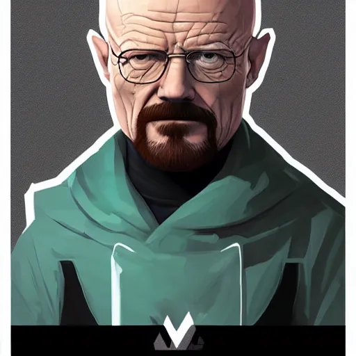 Prompt: walter white from breaking bad as a champion in league of legends, champion showcase, character design, artwork, artstation, riotgames