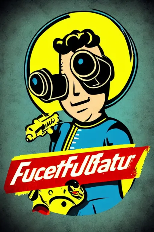 Image similar to fallout 7 6 retro futurist illustration art by butcher billy, sticker, colorful, illustration, highly detailed, simple, smooth and clean vector curves, no jagged lines, vector art, smooth andy warhol style