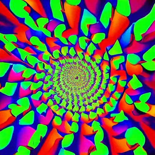 Image similar to baffling optical illusion, colorful, high resolution