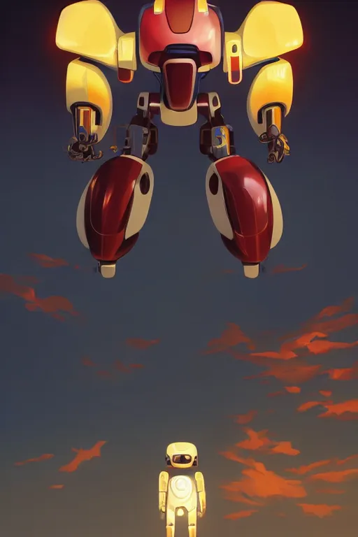 Image similar to metabots medabots medarotto medarot robot minimalist comics, behance hd by jesper ejsing, by rhads, makoto shinkai and lois van baarle, ilya kuvshinov, rossdraws global illumination ray tracing hdr radiating a glowing aura