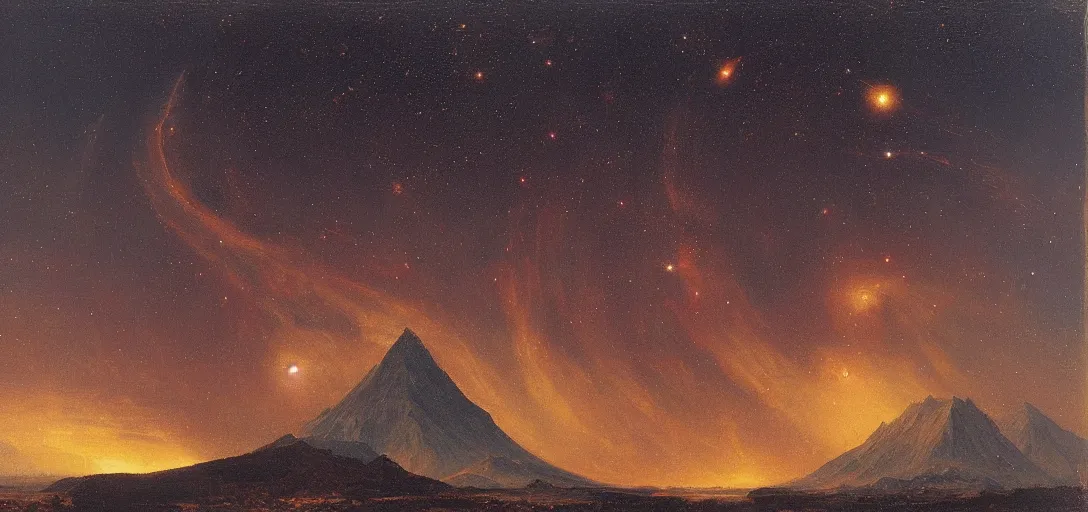 Prompt: The Galactic Empire by Frederic Edwin Church