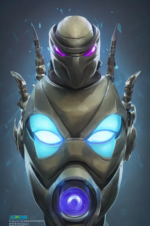 Image similar to epic mask helmet robot ninja portrait stylized as fornite style game design fanart by concept artist gervasio canda, behance hd by jesper ejsing, by rhads, makoto shinkai and lois van baarle, ilya kuvshinov, rossdraws global illumination radiating a glowing aura global illumination ray tracing hdr render in unreal engine 5