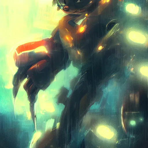 Image similar to portrait of Sonic the Hedgehog dramatic lighting, illustration by Greg rutkowski, yoji shinkawa, 4k, digital art, concept art, trending on artstation