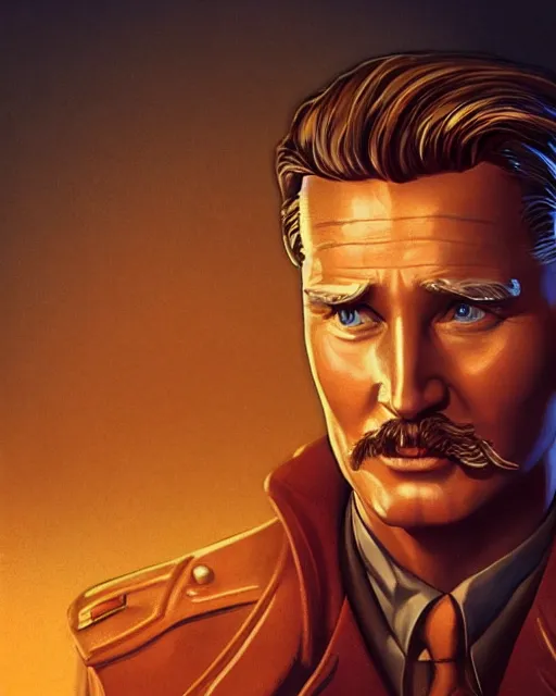 Prompt: Errol Flynn as a scientist. 1980s dystopian Soviet Russia, propaganda screens. Unreal engine, fantasy art by Satine Zillah. Faithfully depicted facial expression, perfect anatomy global illumination, radiant light, detailed and intricate environment