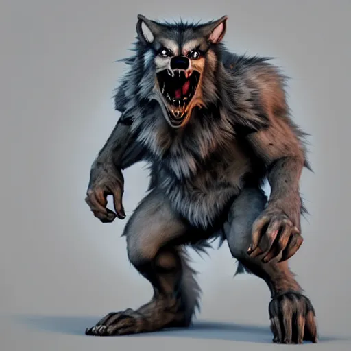 Prompt: cute werewolf from van helsing unreal engine hyperreallistic render 8k character concept art masterpiece closed mouth