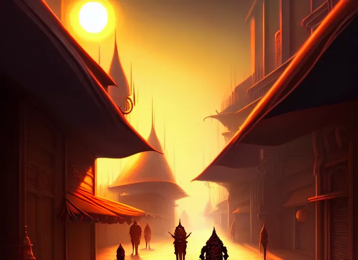 Image similar to a highly detailed bazaar street in a dune dark sun megacity, amazing d & d dark sun digital painting by anato finnstark, brom digital art, intricate details, ultra realistic, beautiful art, volumetric lighting, ultrarealistic, by art germ, by brom, trending cgsociety, artstation, dark sun theme, 8 k