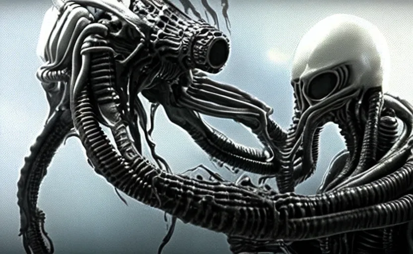 Image similar to alien facehugger tupac vfx film