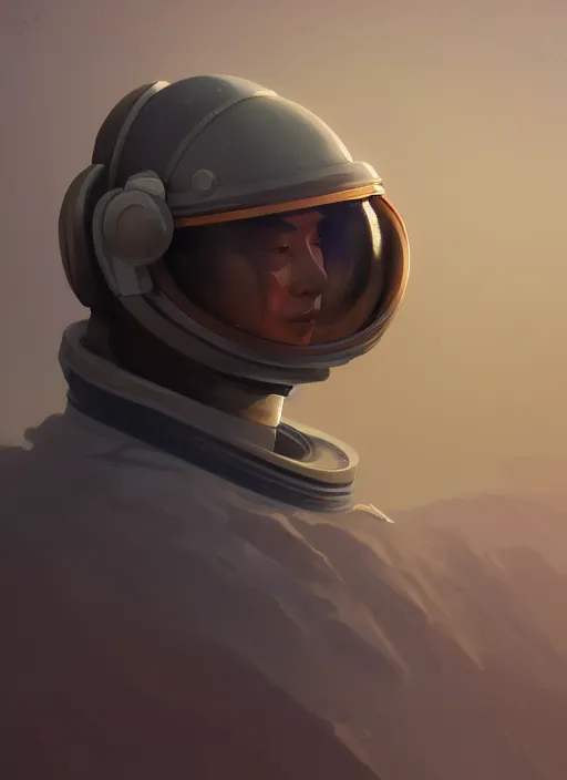 Image similar to astronaut helmet, extremely detailed digital painting, in the style of fenghua zhong and ruan jia and jeremy lipking and peter mohrbacher, mystical colors, rim light, beautiful lighting, 8 k, stunning scene, raytracing, octane, trending on artstation