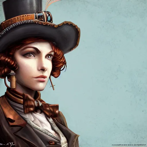 Image similar to steampunk scientist, portrait, medium shot, digital art, concept art, fantasy art, highly detailed, hd wallpaper, hdr, artstation, deviantart, behance