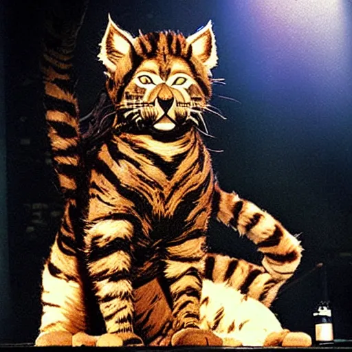 Image similar to 📷 rum tum tugger, cats musical 1 9 9 8, dynamic lighting, portait