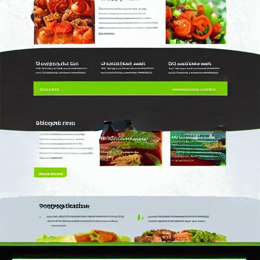 Prompt: design of frozen food website,responsive,simple,beautiful look and easy to read font,with hdd template