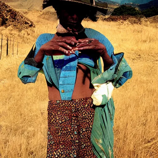 Prompt: a portrait of a character in a scenic environment by Alex Webb