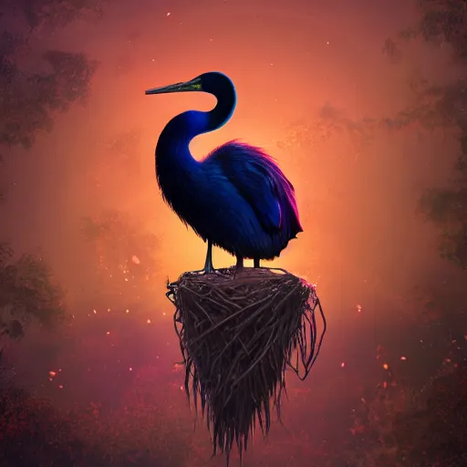 Image similar to What did it cost Dreamweaver was it time to reel him in, cormorant, high quality, 8k, trending on Artstation, beautiful, surreal