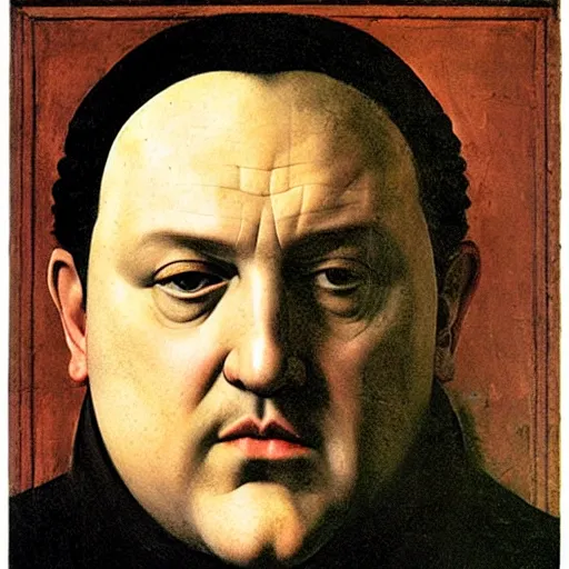 Prompt: portrait of Tony Soprano by Caravaggio and Piero della Francesca.