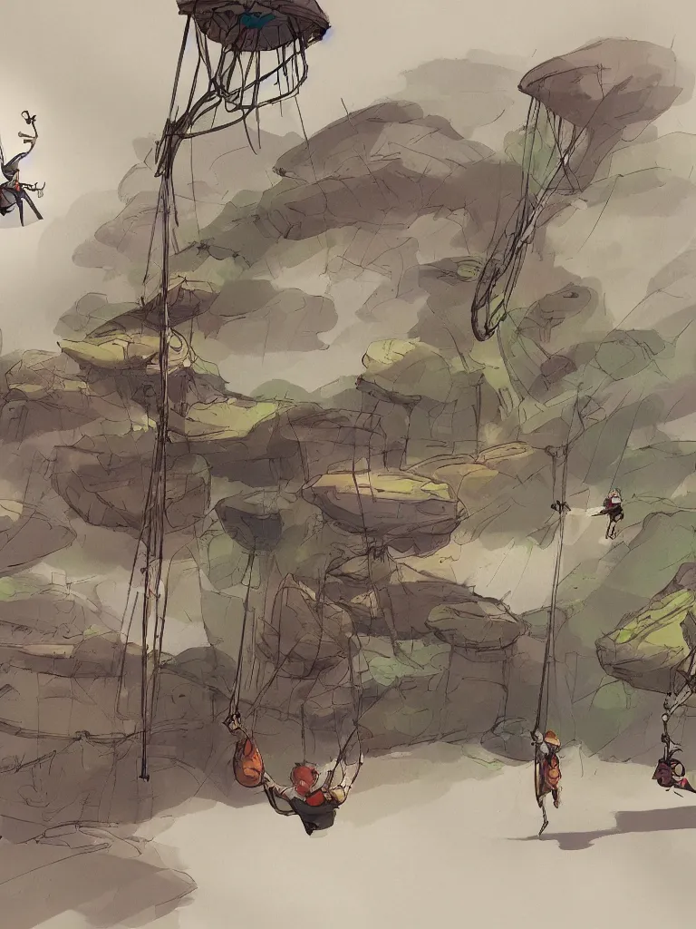 Image similar to swings by disney concept artists, blunt borders, rule of thirds