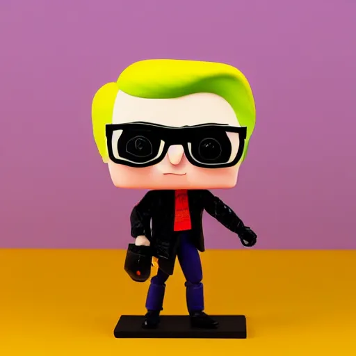 Image similar to andy warhol stop motion vinyl action figure, plastic, toy, butcher billy style