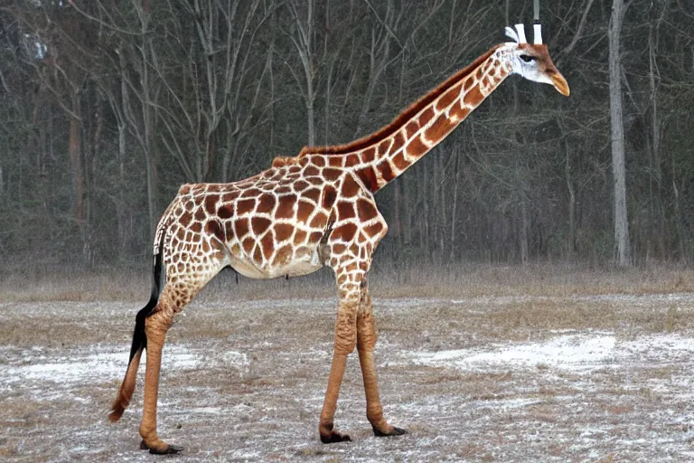 Image similar to a giraffe eagle hybrid