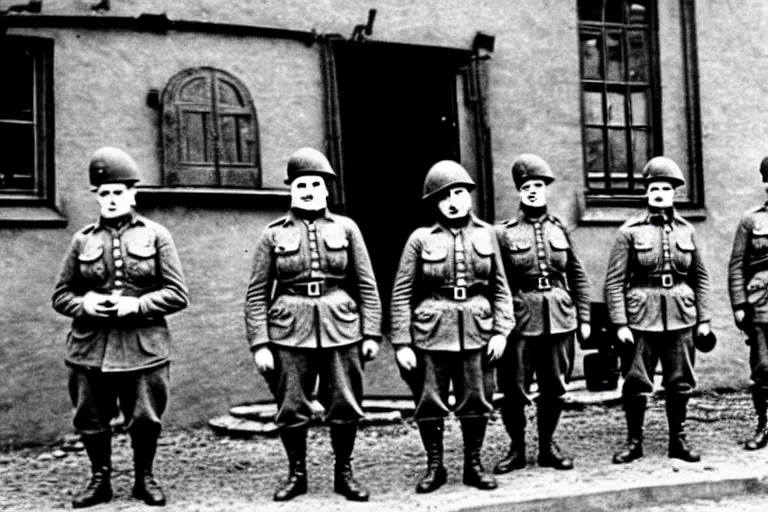 Image similar to minions as german soldiers in ww 2