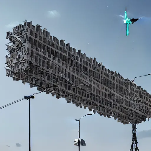 Image similar to Kazimierz Malewicz brutalist organic motherboard wall panel tile airport structure and digital billboard stars points cloud in the middle, unreal engine 5 lumen global illumination, keyshot, octane, artstation trending, ultra high detail, ultra realistic, cinematic, 8k, 16k, in style of zaha hadid, blade runner 2049 lighting color, in plastic, ultra high contrast, tilt shift,