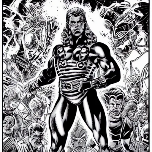 Image similar to a character by Arthur Adams