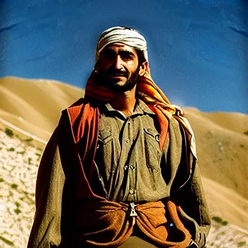 Image similar to Kurdish Kurdish shepherd wearing Kurdish Kurdish clothes in a movie directed by Christopher Nolan, movie still frame, promotional image, imax 70 mm footage