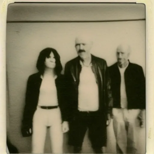 Prompt: found polaroid photo of trash humpers in washington dc