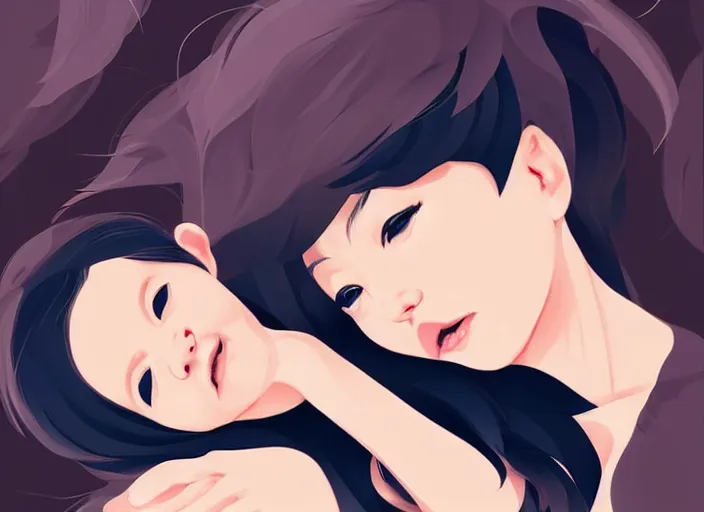 Image similar to a newborn baby. clean cel shaded vector art. shutterstock. behance hd by lois van baarle, artgerm, helen huang, by makoto shinkai and ilya kuvshinov, rossdraws, illustration, art by ilya kuvshinov