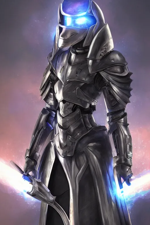 Image similar to helmet armor guardian destiny in witch queen illumination ray tracing hdr fanart arstation by sung choi robot ninja mask and eric pfeiffer and gabriel garza and casper konefal