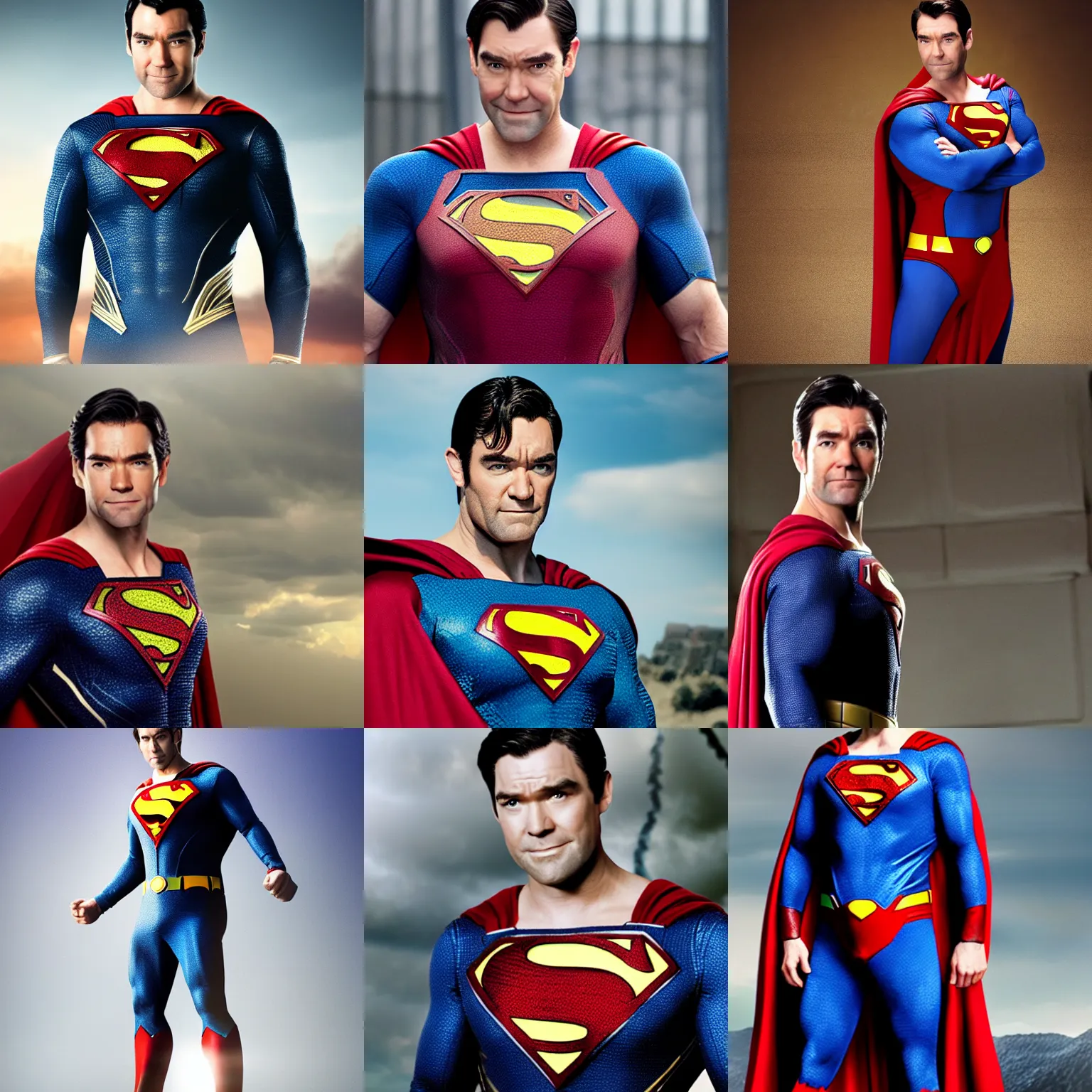 Prompt: antony starr as superman 4 k