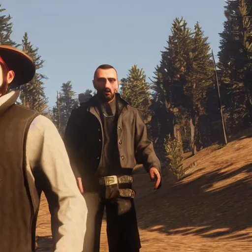 Image similar to Niko Bellic in Red Dead Redemption 2