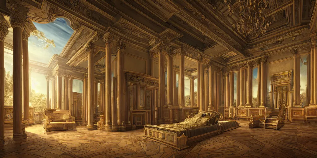 Image similar to memory palace, masterpiece composition, 8 k resolution, ultra fine illustration