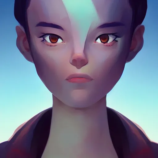 Image similar to face icon stylized minimalist mash, loftis, cory behance hd by jesper ejsing, by rhads, makoto shinkai and lois van baarle, ilya kuvshinov, rossdraws global illumination