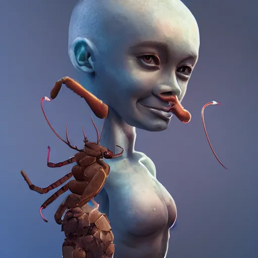 Prompt: The bugs master, human, 4k, post-processing, very very detailed, artstation, cute