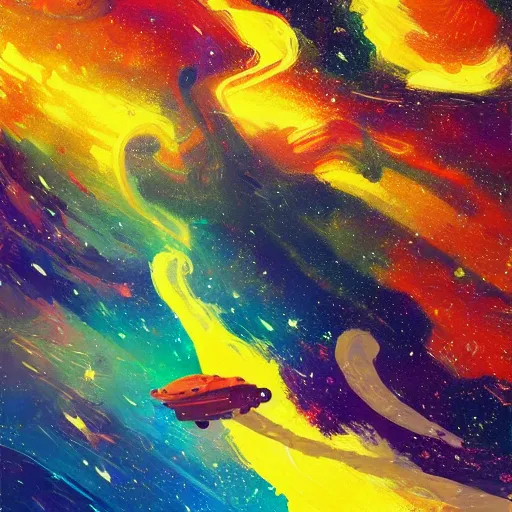 Prompt: a detailed painting of a long space serpent floating in space in a sea of colorful sea of stars, by alena aenami, petros afshar and greg rutkowski trending on artstation, deviantart, dragon scales, stars