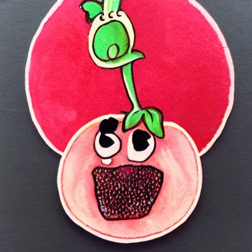 Image similar to adorable strawberry critter