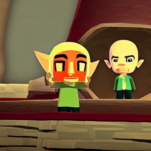 Image similar to Mike Ehrmantraut in Zelda the Wind Waker