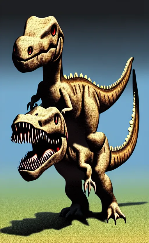 Prompt: dinosaur by greg rutkowsk - n 9