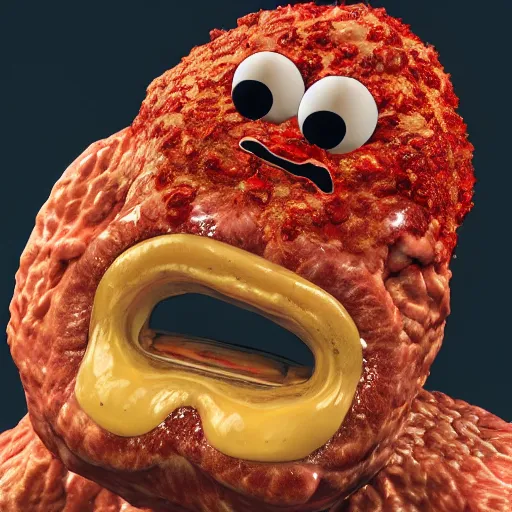 Prompt: UHD candid photo of Meatwad, UHD, photorealistic, correct face, photo by Annie Leibowitz