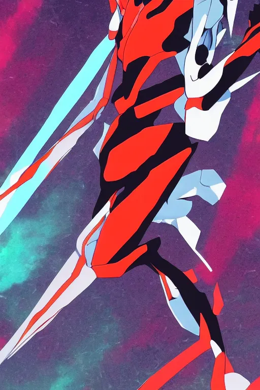 Image similar to hd phone wallpaper inspired by Neon Genesis Evangelion