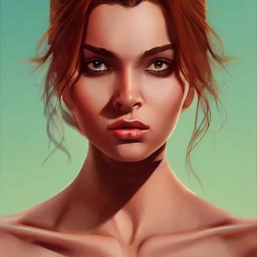 Prompt: a stunning upper body portrait of a beautiful woman by marvel comics, digital art, trending on artstation