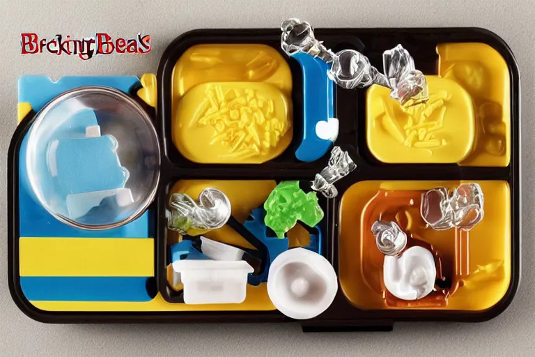 Prompt: breaking bad meal toys