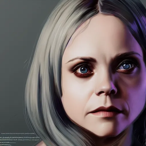 Image similar to Christina Ricci, hyperdetailed, artstation, cgsociety, 8k